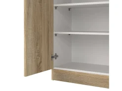 Sapateira Dtrebb, Sapateira, Armário de entrada multiusos, Sapateira, 69x35 h170 cm, Carvalho