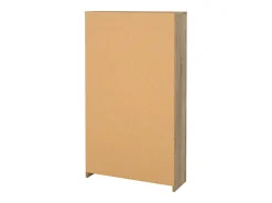 Sapateira Dtresold, Sapateira, Armário de entrada multiusos, Sapateira, 70x24 h124 cm, Carvalho e Branco