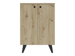 Sapateira haaus Luton, 2 Portas, Carvalho Artisan, 62 x 35 x 90 cm