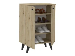 Sapateira haaus Luton, 2 Portas, Carvalho Artisan, 62 x 35 x 90 cm