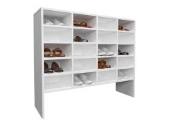 Sapateira haaus Tisso, 20 Prateleiras, Branco, 104 x 30 x 100 cm