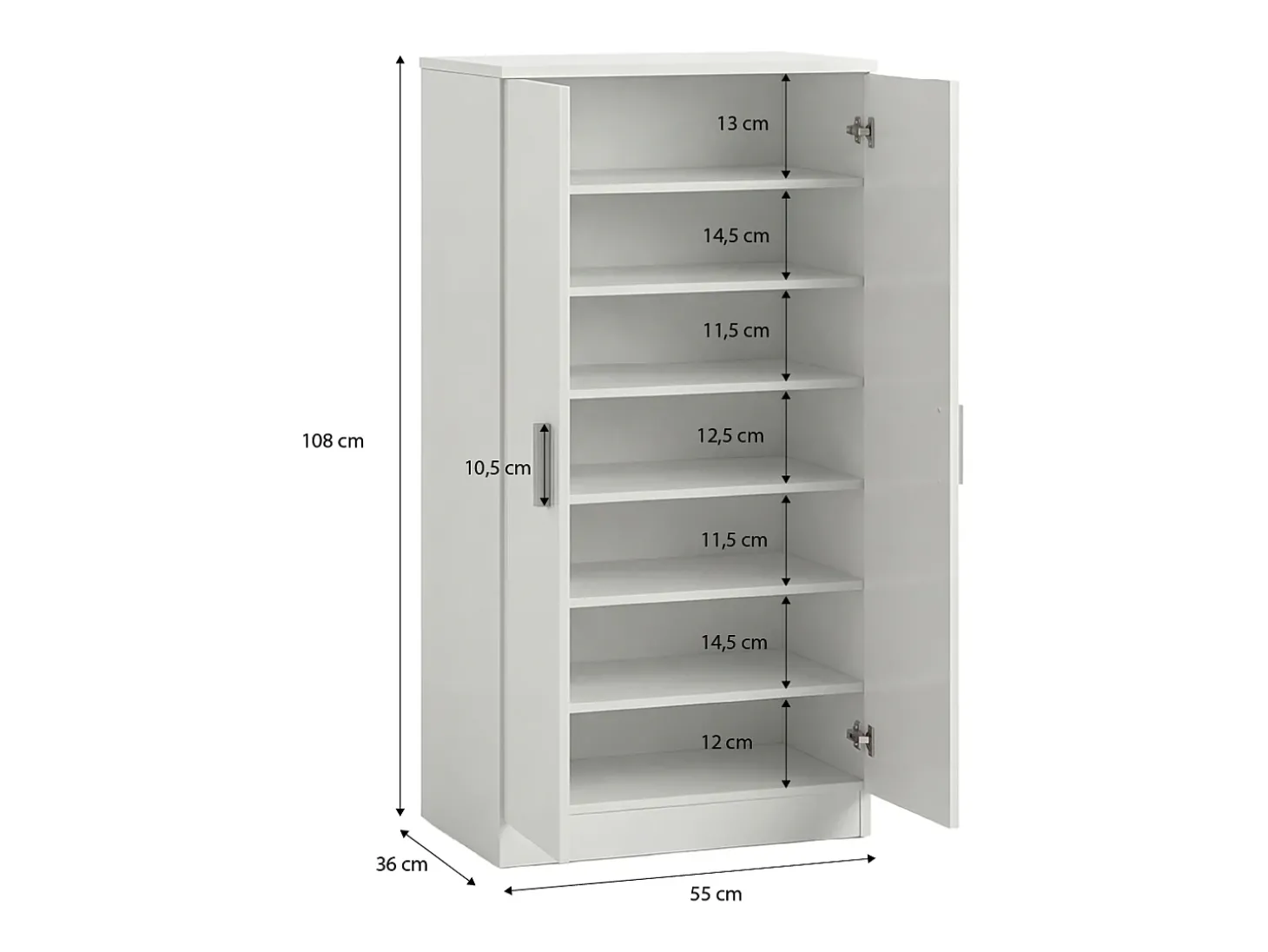 Sapateira Liam 55 Blanco Artik (Blanco Mate)