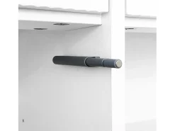 Sapateira multifuncional com puxador, Aparador com 2 gavetas e 2 portas, Branco