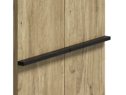 Sapateira na cor madeira com 2 portas - prateleiras ajustáveis ​​​​60 × 34,5 x 95 cm