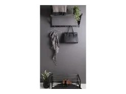 Sapateira Padova, Preto, 78x34x32 cm, Kendra Home