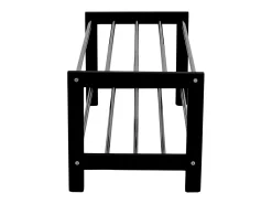 Sapateira Padova, Preto, 78x34x32 cm, Kendra Home