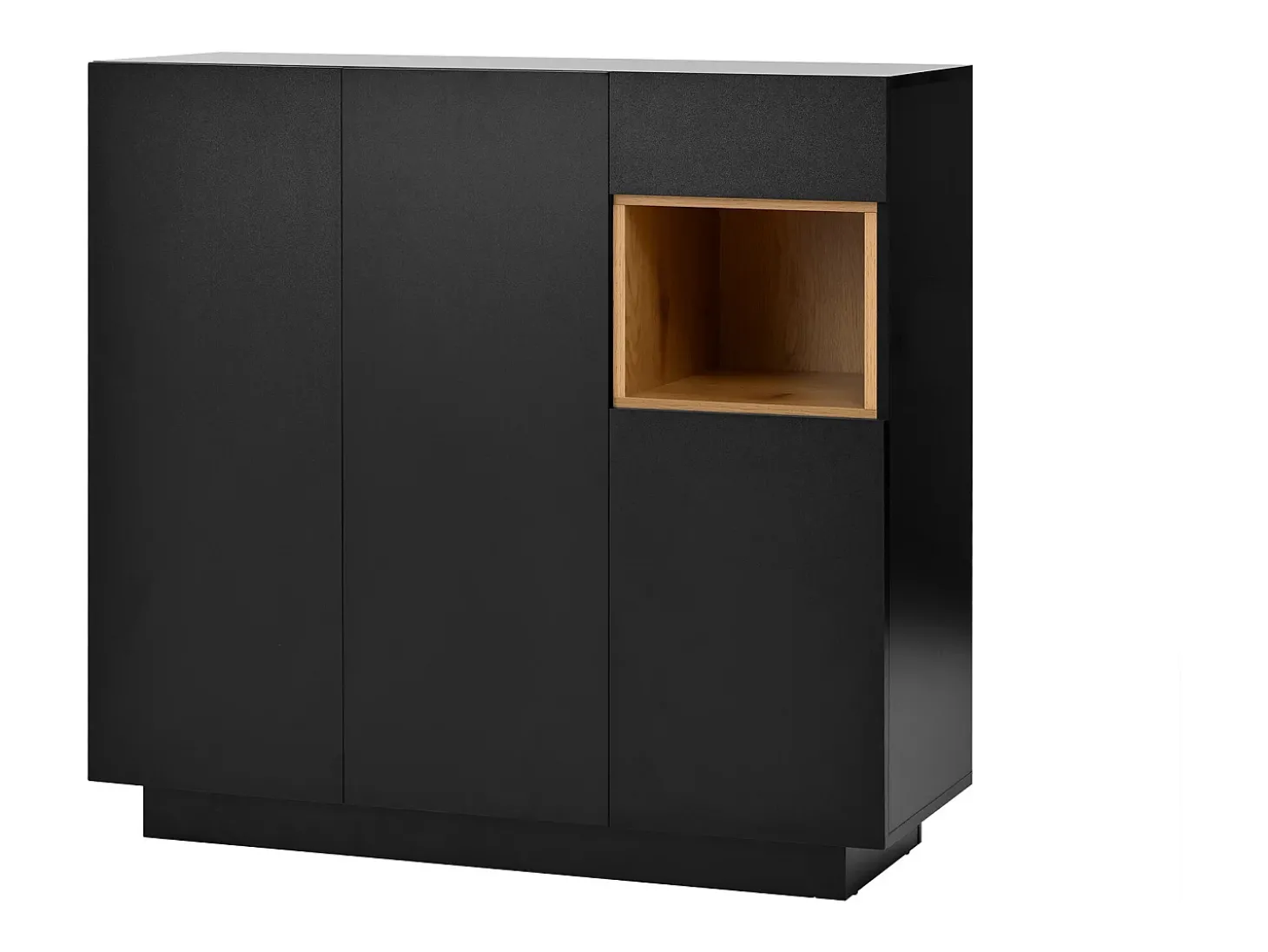 Sapateira preta com iluminação LED - Sapateira com 3 portas e 1 gaveta - prateleiras ajustáveis