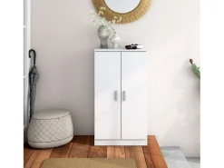Sapateira Rhin Hallway Moderna em Branco Fosco