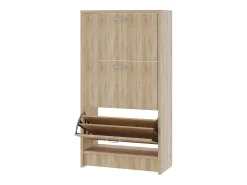 Sapateira Rin, 3 portas, carvalho Sonoma, 63 x 30 x 120 cm