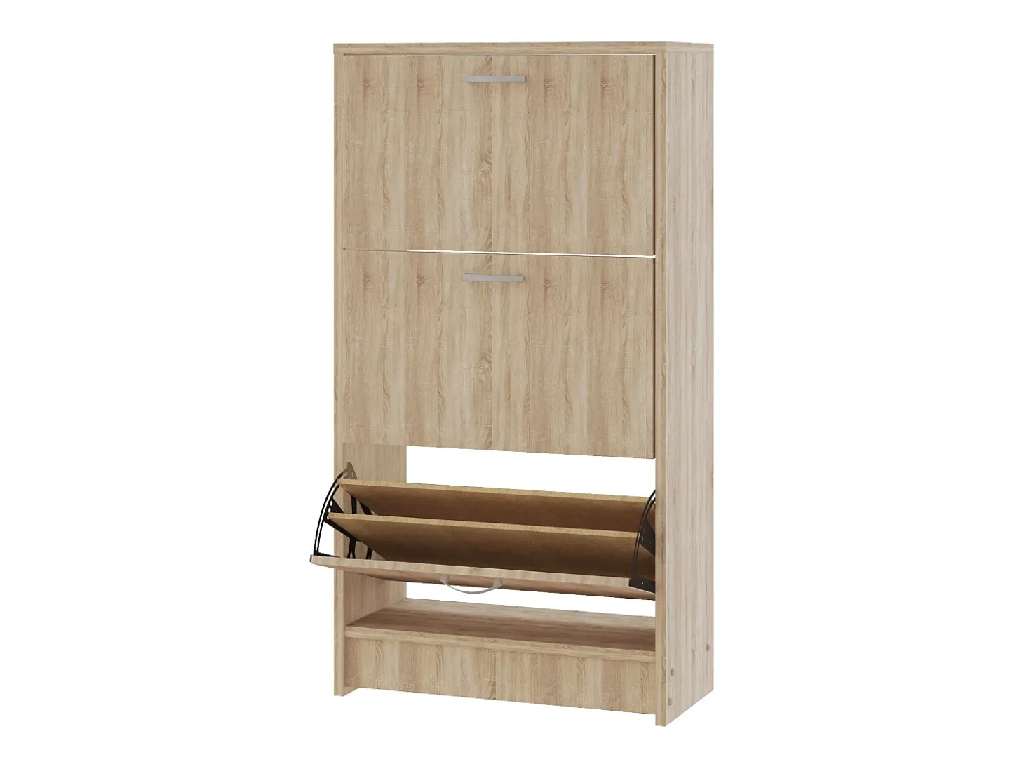 Sapateira Rin, 3 portas, carvalho Sonoma, 63 x 30 x 120 cm