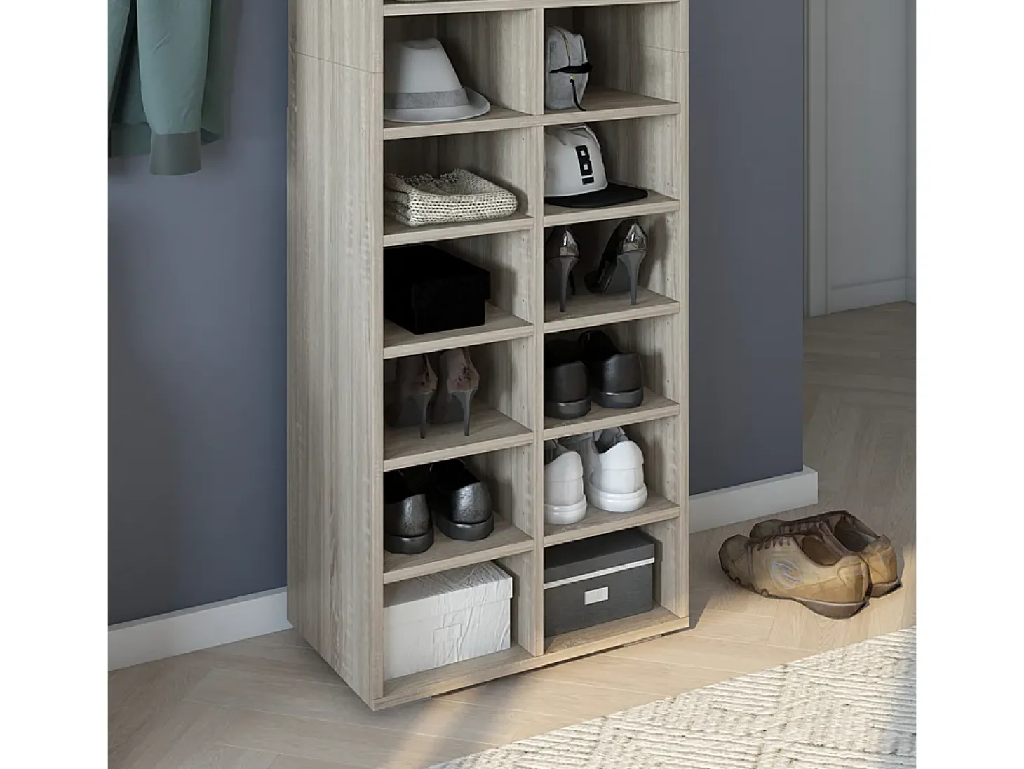 Sapateira sonoma 52.4x33.3x183.3 paris