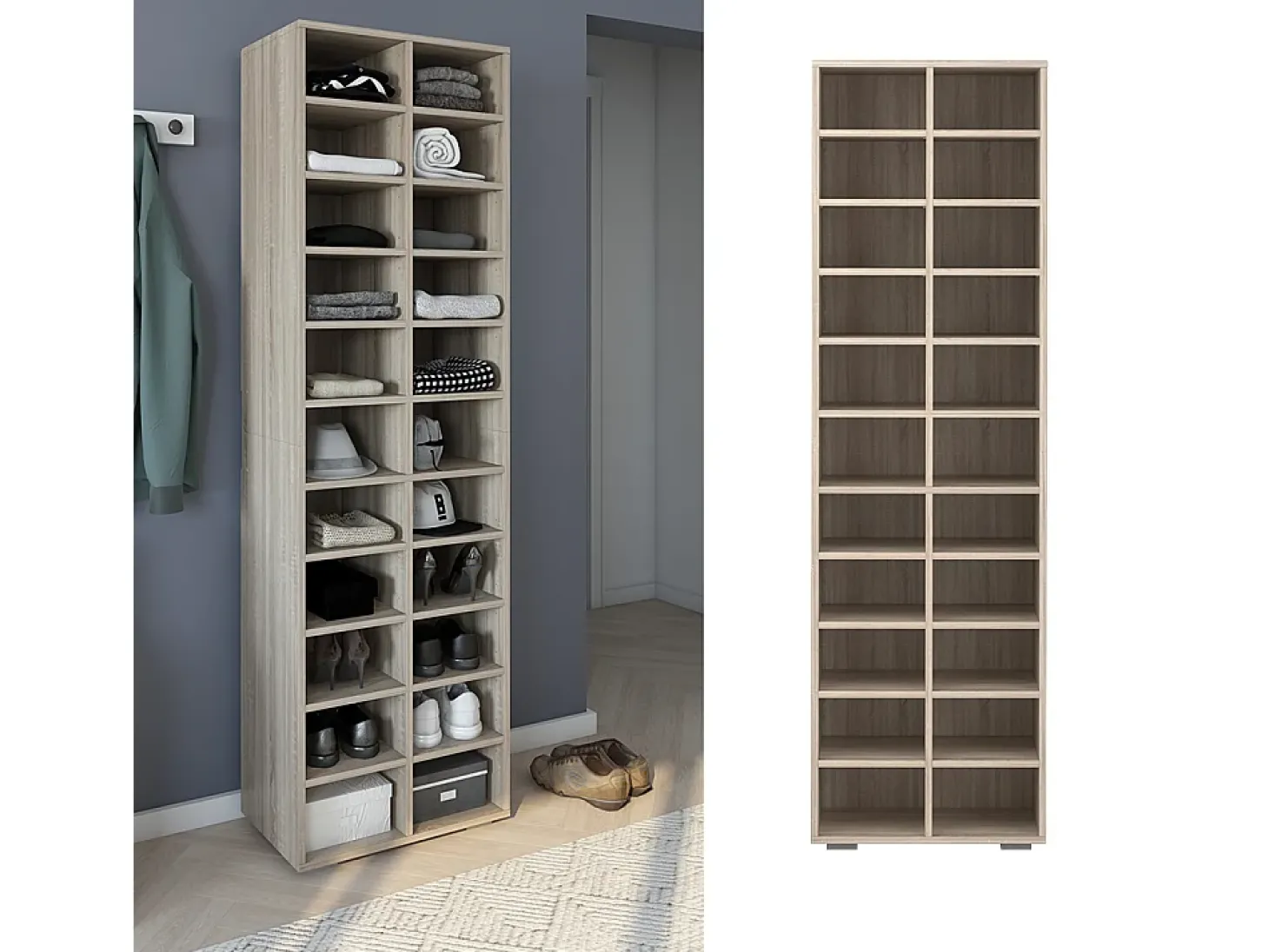Sapateira sonoma 52.4x33.3x183.3 paris