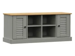 Sapateira VIGO 106x35x45 cm madeira de pinho maciça cinzento