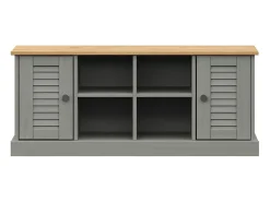 Sapateira VIGO 106x35x45 cm madeira de pinho maciça cinzento
