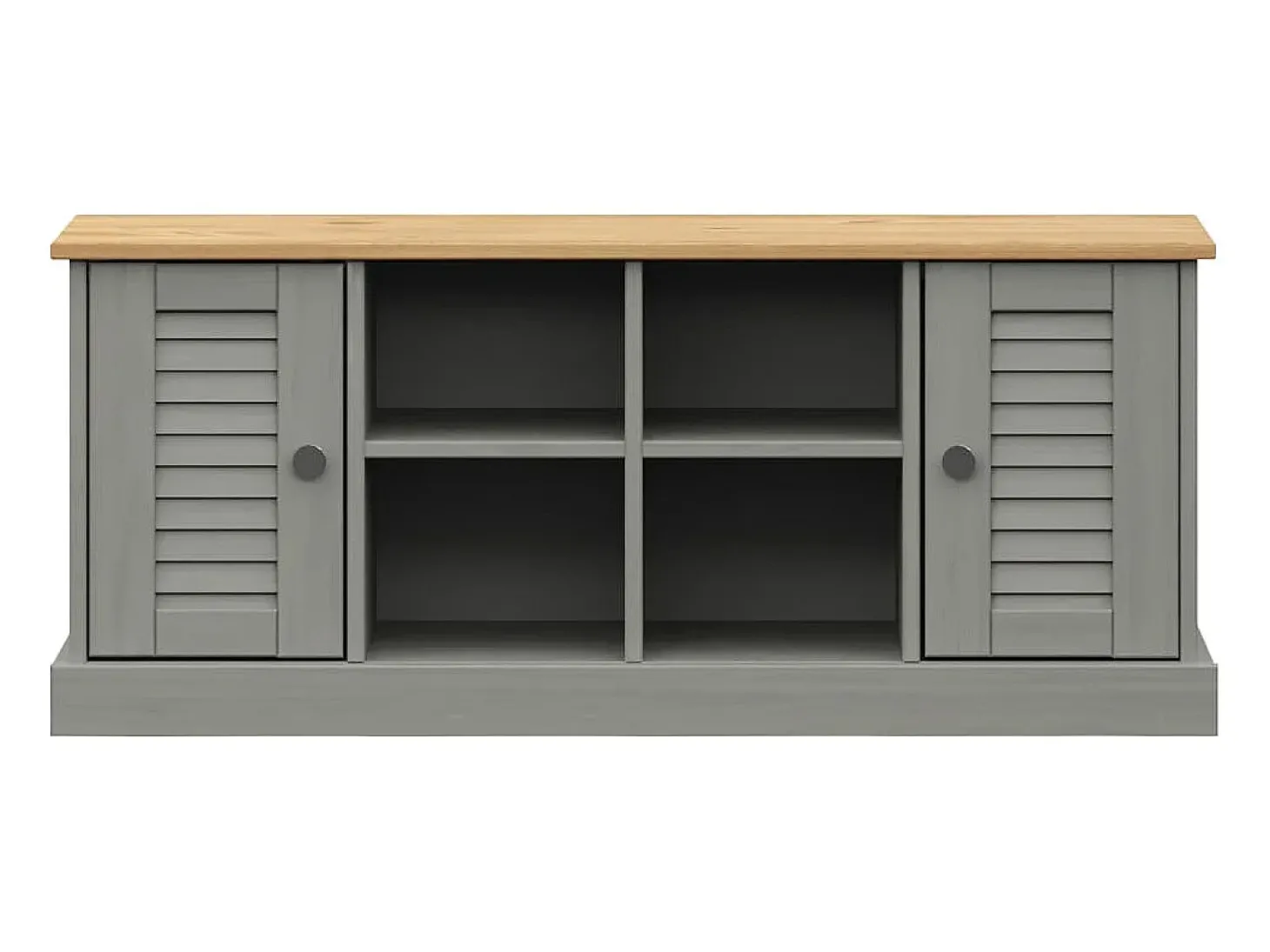 Sapateira VIGO 106x35x45 cm madeira de pinho maciça cinzento