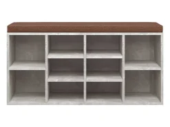 Sapateira 103x30x48 cm derivados de madeira cinzento cimento