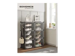 Sapateira 82x32x92 cm preta