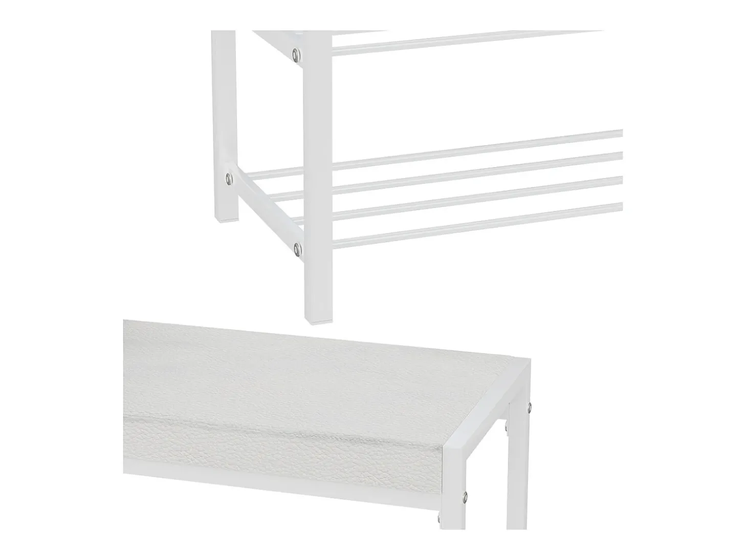 Schuhbank branco 80x30x52 borneo