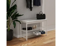 Schuhbank branco 80x30x52 borneo
