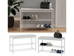 Schuhbank branco 80x30x52 borneo