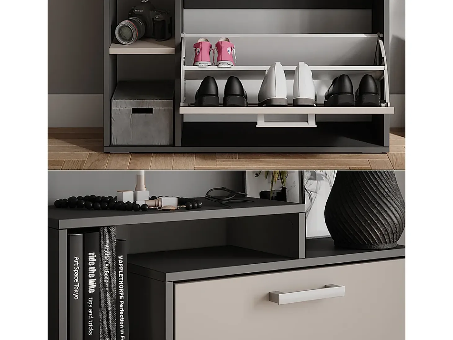 Schuhkipper antracite/creio 80x24.2x90 orlando
