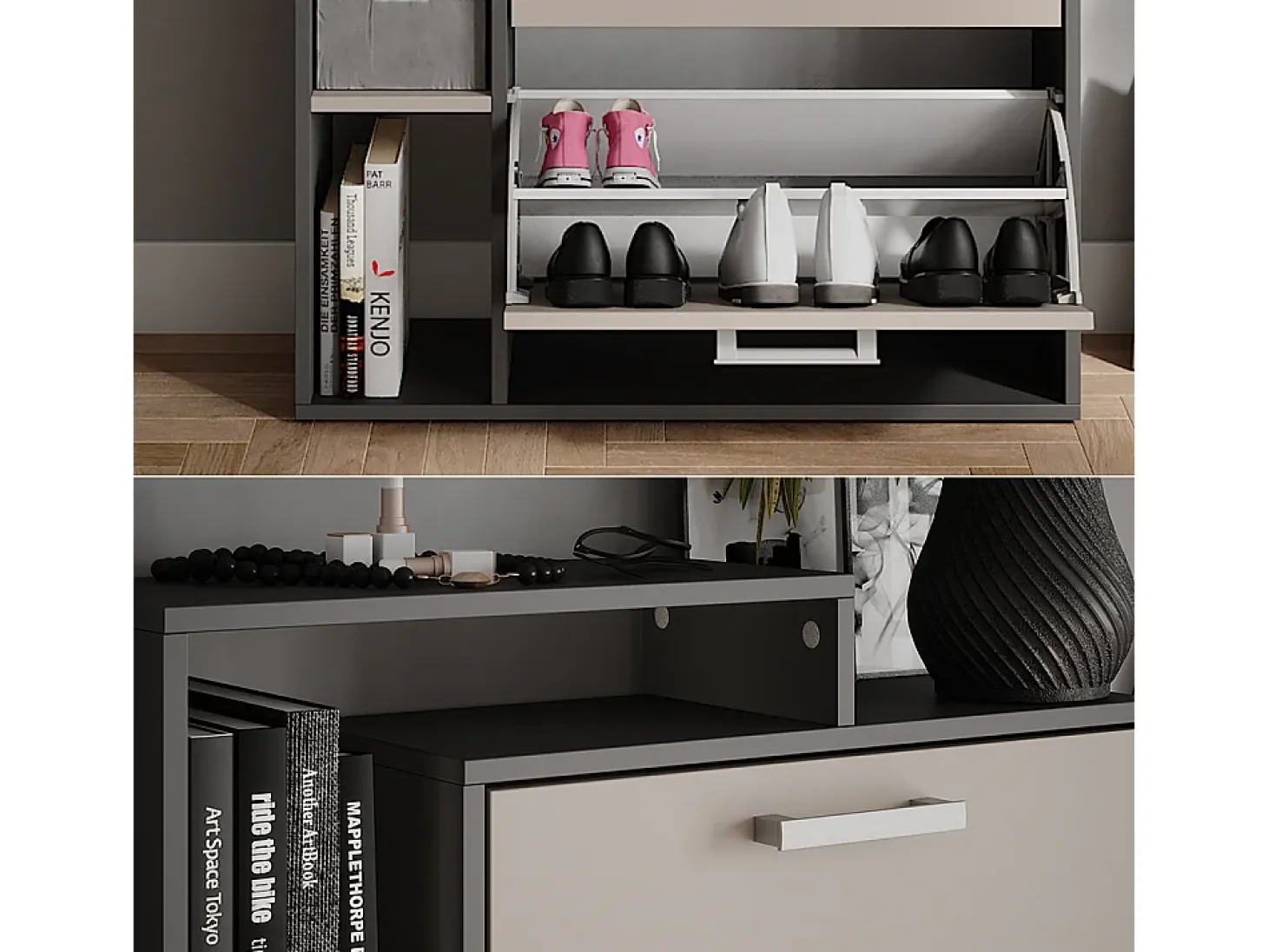 Schuhkipper antracite/creio 80x24.2x166.1 orlando