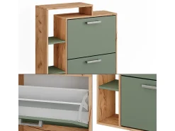 Schuhkipper carvalho/verde goldkraft 80x24.2x90 orlando