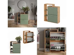Schuhkipper carvalho/verde goldkraft 80x24.2x90 orlando