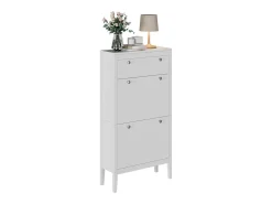 Schuhschrank branco 60x23.5x115 aron