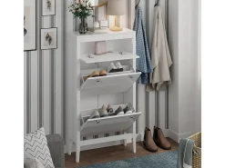 Schuhschrank branco 60x23.5x115 aron