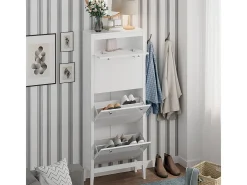 Schuhschrank branco 60x23.5x153 aron