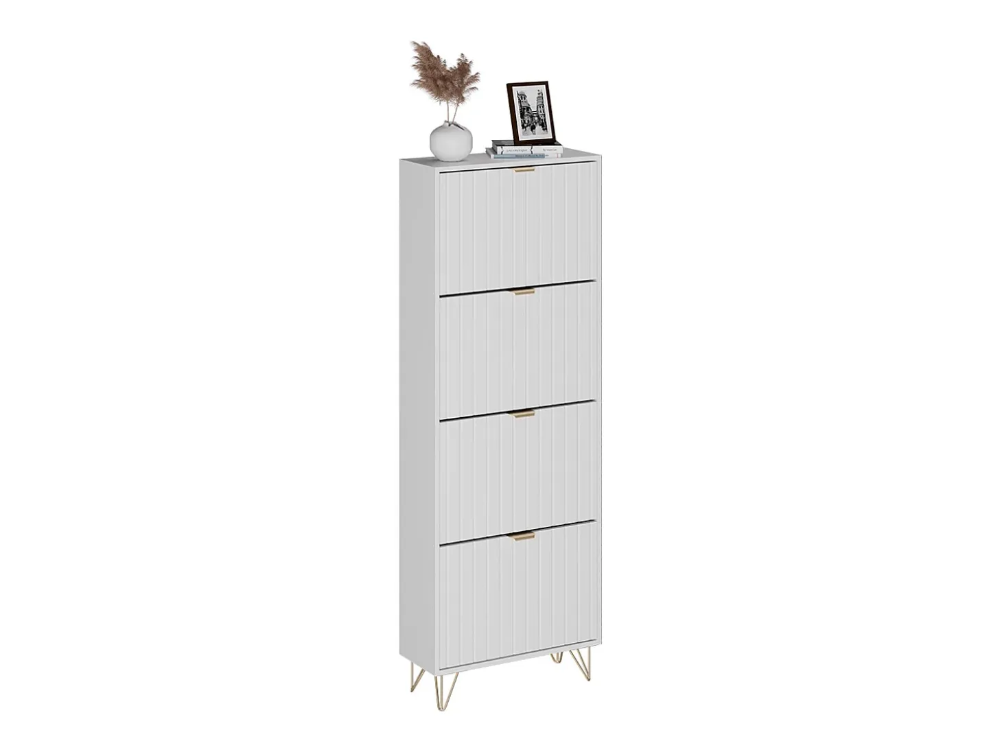 Schuhschrank branco 60x23.5x166.7 helge