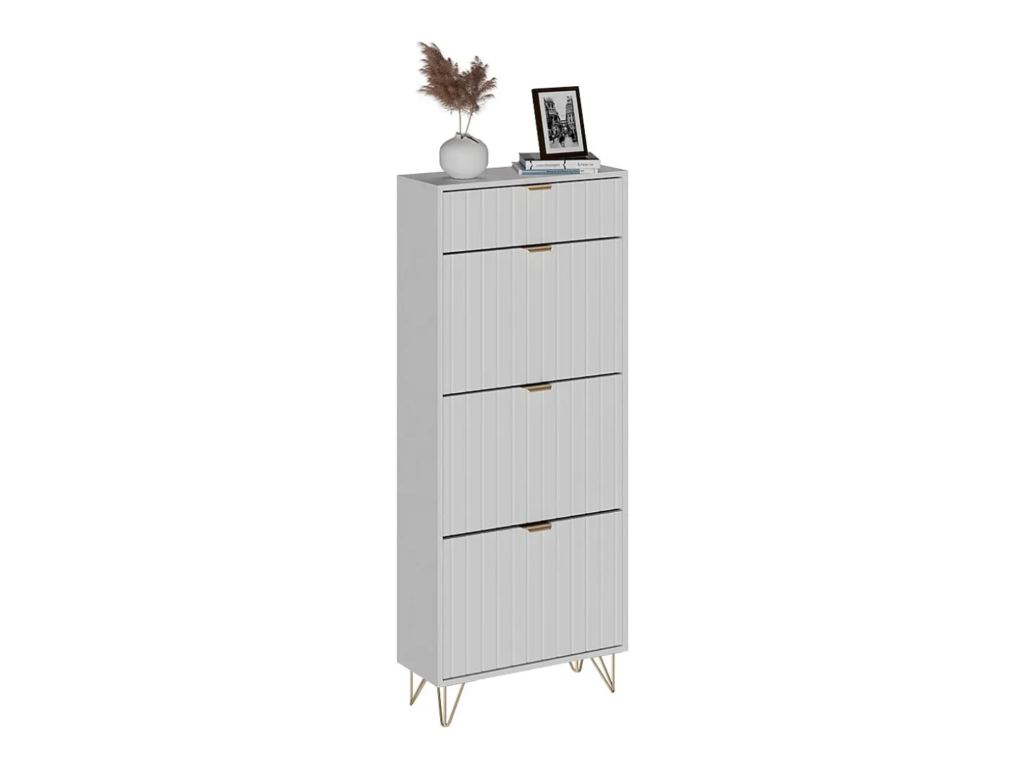 Schuhschrank branco 60x23.5x145 helge