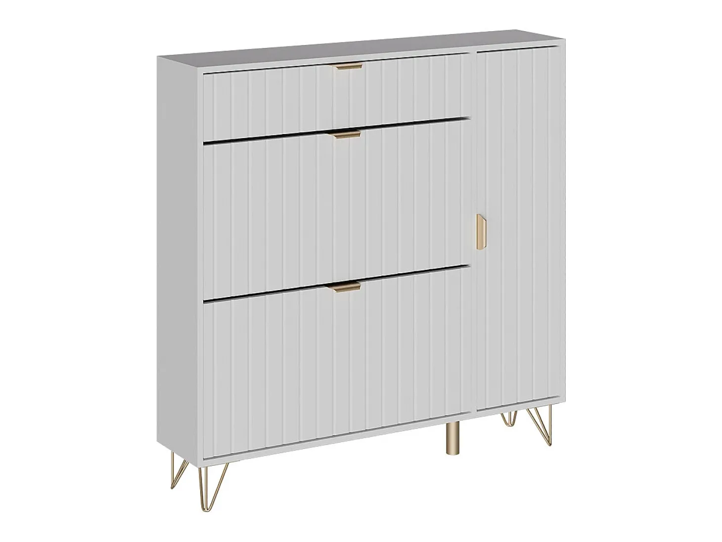 Schuhschrank branco 108x23.5x107.5 helge