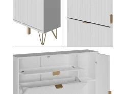 Schuhschrank branco 108x23.5x107.5 helge
