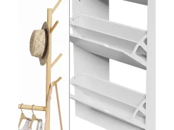 Schuhschrank branco 90x30x181.5 ivo