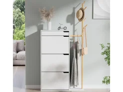 Schuhschrank branco 90x30x181.5 ivo