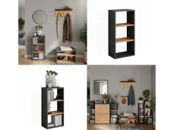 Schuhschrank carvalho antracite/goldkraft 40x24x80.1 orlando