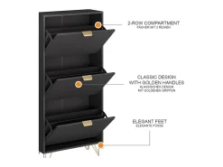 Schuhschrank preto 60x23.5x128.5 helge