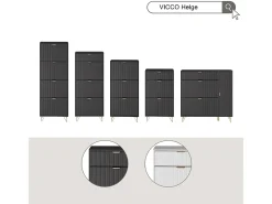 Schuhschrank preto 60x23.5x128.5 helge