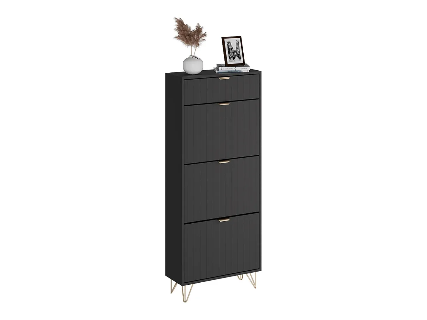 Schuhschrank preto 60x23.5x145 helge