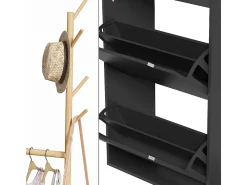 Schuhschrank preto 90x30x181.5 ivo
