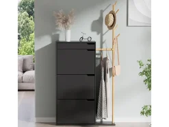 Schuhschrank preto 90x30x181.5 ivo