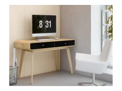 Secretária com 2 portas em aglomerado branco