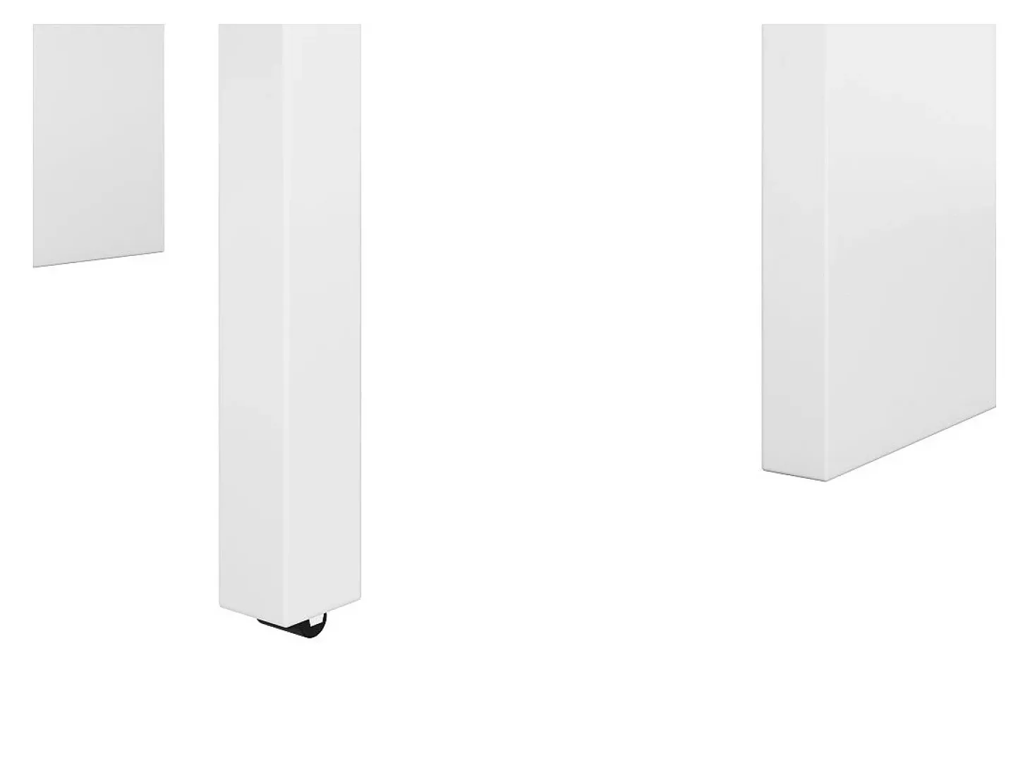 Secretária consola extensível com 2 gavetas 100 cm Branco/Cinza - Móvel multifuncional para espaços pequenos