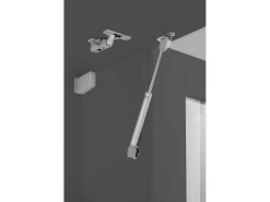 Sistema de parede Dgirm, conjunto de sala de TV com 4 portas, móveis de sala multiuso, 100% Fabricado na Itália, 260x30h180 cm, Antracite