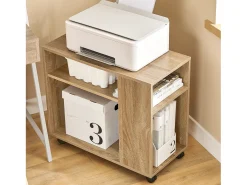 SoBuy armário baixo, Armário com rodas, armário multifuncional FBT34-N