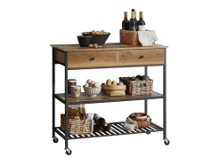SoBuy armário com rodas, armário de cozinha, carrinho de cozinha FKW112-PF