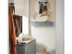 SoBuy Armário de banheiro com espelho, armário de cozinha, Armário de cozinha suspenso FRG43-HG