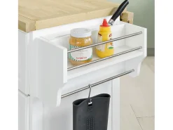 SoBuy armário de cozinha, carrinho de cozinha, carrinho de cozinha com rodas FKW41-WN